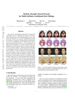 DyStyle: Dynamic Neural Network for Multi-Attribute-Conditioned Style
  Editing