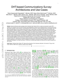 DHT-based Communications Survey: Architectures and Use Cases