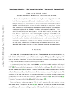 Mapping and Validating a Point Neuron Model on Intel's Neuromorphic
  Hardware Loihi