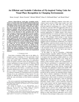 An Efficient and Scalable Collection of Fly-inspired Voting Units for
  Visual Place Recognition in Changing Environments
