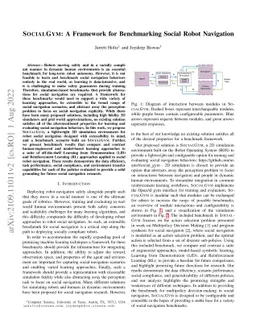 SOCIALGYM: A Framework for Benchmarking Social Robot Navigation