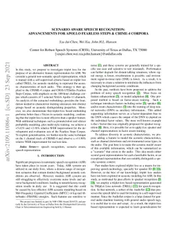 Scenario Aware Speech Recognition: Advancements for Apollo Fearless
  Steps & CHiME-4 Corpora