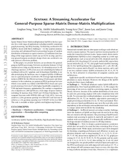 Sextans: A Streaming Accelerator for General-Purpose Sparse-Matrix
  Dense-Matrix Multiplication