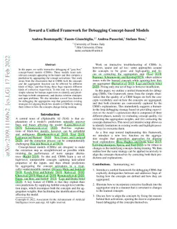 Toward a Unified Framework for Debugging Concept-based Models