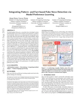 Integrating Pattern- and Fact-based Fake News Detection via Model
  Preference Learning