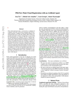 PRANet: Point Cloud Registration with an Artificial Agent
