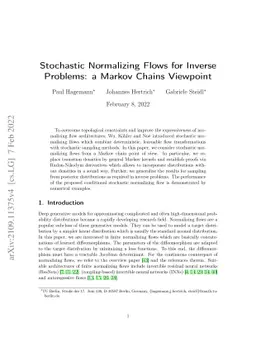 Stochastic Normalizing Flows for Inverse Problems: a Markov Chains
  Viewpoint