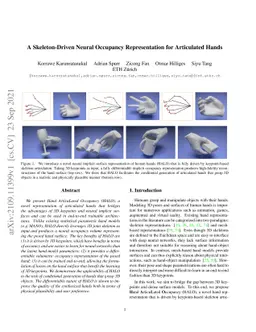 A Skeleton-Driven Neural Occupancy Representation for Articulated Hands