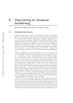 Deep Learning for Ultrasound Beamforming