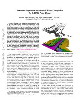 Semantic Segmentation-assisted Scene Completion for LiDAR Point Clouds