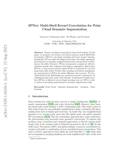 SPNet: Multi-Shell Kernel Convolution for Point Cloud Semantic
  Segmentation
