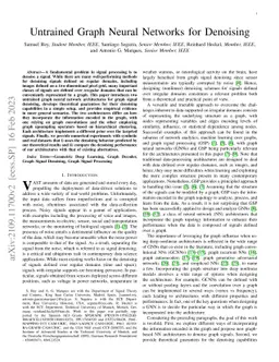 Untrained Graph Neural Networks for Denoising