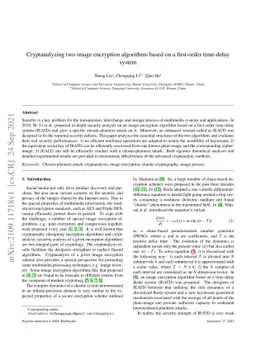 Cryptanalyzing two image encryption algorithms based on a first-order
  time-delay system