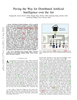 Paving the Way for Distributed Artificial Intelligence over the Air