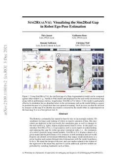 SIM2REALVIZ: Visualizing the Sim2Real Gap in Robot Ego-Pose Estimation