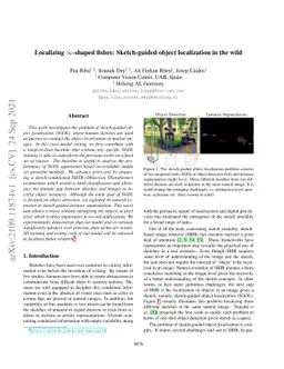 Localizing Infinity-shaped fishes: Sketch-guided object localization in
  the wild