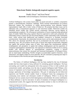 Meta-brain Models: biologically-inspired cognitive agents