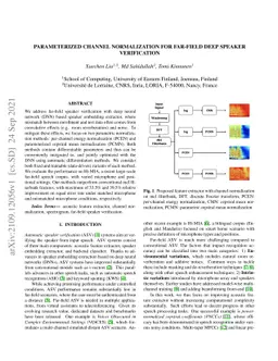 Parameterized Channel Normalization for Far-field Deep Speaker
  Verification