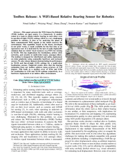 Toolbox Release: A WiFi-Based Relative Bearing Sensor for Robotics