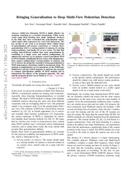 Bringing Generalization to Deep Multi-View Pedestrian Detection