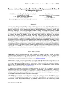 Ground material classification for UAV-based photogrammetric 3D data A
  2D-3D Hybrid Approach