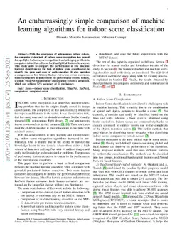 An embarrassingly simple comparison of machine learning algorithms for
  indoor scene classification