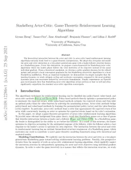 Stackelberg Actor-Critic: Game-Theoretic Reinforcement Learning
  Algorithms