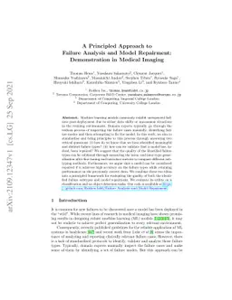 A Principled Approach to Failure Analysis and Model Repairment:
  Demonstration in Medical Imaging
