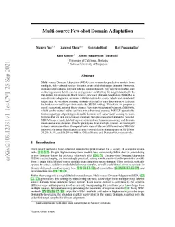 Multi-source Few-shot Domain Adaptation