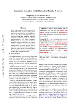 Coreference Resolution for the Biomedical Domain: A Survey
