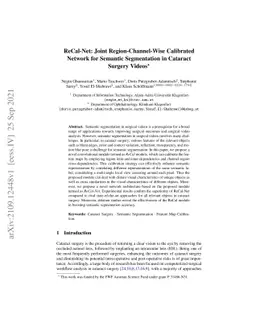 ReCal-Net: Joint Region-Channel-Wise Calibrated Network for Semantic
  Segmentation in Cataract Surgery Videos