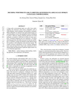 Deciding Whether to Ask Clarifying Questions in Large-Scale Spoken
  Language Understanding