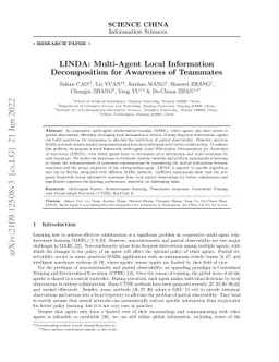 LINDA: Multi-Agent Local Information Decomposition for Awareness of
  Teammates