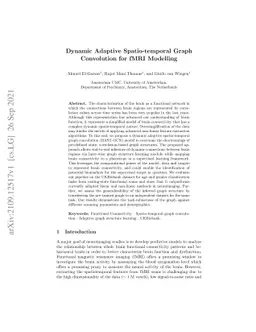 Dynamic Adaptive Spatio-temporal Graph Convolution for fMRI Modelling