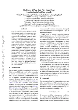 BioCopy: A Plug-And-Play Span Copy Mechanism in Seq2Seq Models