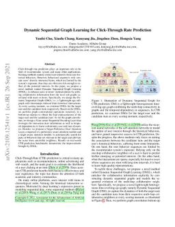Dynamic Sequential Graph Learning for Click-Through Rate Prediction