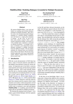 MultiDoc2Dial: Modeling Dialogues Grounded in Multiple Documents