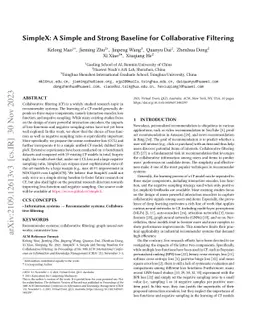 SimpleX: A Simple and Strong Baseline for Collaborative Filtering