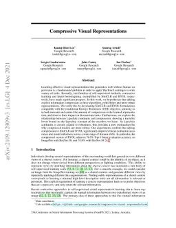Compressive Visual Representations