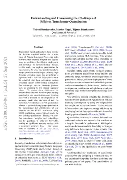 Understanding and Overcoming the Challenges of Efficient Transformer
  Quantization