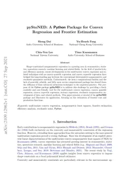 pyStoNED: A Python Package for Convex Regression and Frontier Estimation