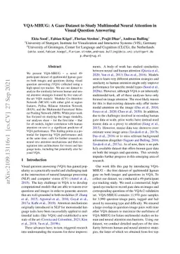 VQA-MHUG: A Gaze Dataset to Study Multimodal Neural Attention in Visual
  Question Answering