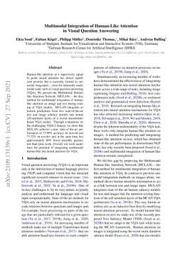 Multimodal Integration of Human-Like Attention in Visual Question
  Answering
