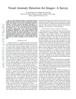 Visual Anomaly Detection for Images: A Survey