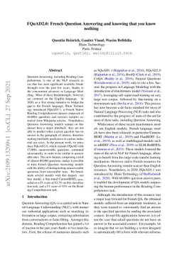 FQuAD2.0: French Question Answering and knowing that you know nothing