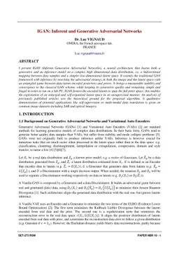 IGAN: Inferent and Generative Adversarial Networks