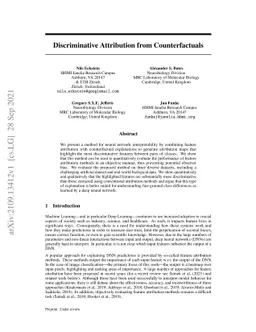 Discriminative Attribution from Counterfactuals