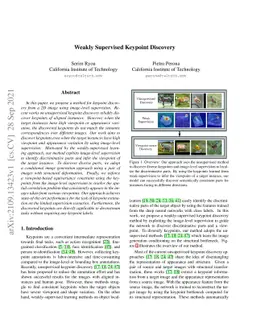 Weakly Supervised Keypoint Discovery