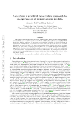 CateCom: a practical data-centric approach to categorization of
  computational models