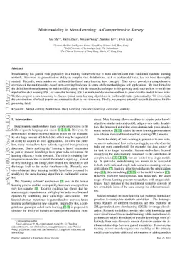 Multimodality in Meta-Learning: A Comprehensive Survey